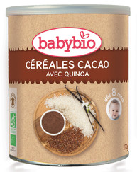 Babybio nemléčná rýžová kaše s kakaem od 8. měsíce, 220g