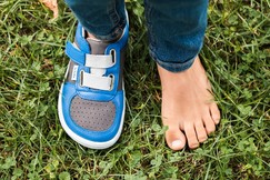 Dětské barefootové boty Be Lenka - Fluid Blue & Grey