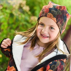 softshellová bunda se šikmým zipem "podzimní les"