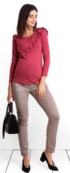 těhotenská halenka Lulla wine blouse