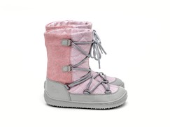 Dětské barefootové boty Be Lenka - Snowfox Kids Pink & Grey 25