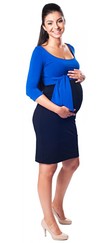 těhotenské šaty Andrea royal blue
