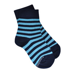 modré pruhované bambusové ponožky Babar