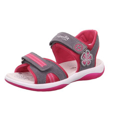 šedo-růžové sportovní sandálky Superfit
