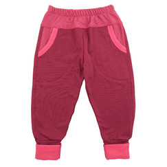 růžové tecnostretchové kalhoty
