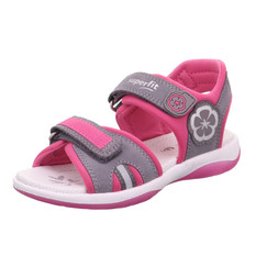 růžovo-šedé sportovní sandálky Superfit