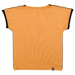 hořčicové bavlněné triko s krátkým rukávem