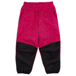 růžovo-černé softshellové kalhoty