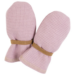 světle růžové bavlněné rukavičky