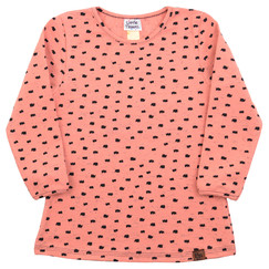 růžové bavlněné tričko s potiskem