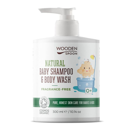 Dětský sprchový gel a šampon Wooden Spoon BIO 300 ml
