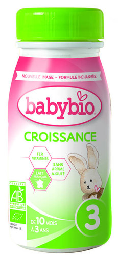 babybio mléko Croissance 3 tekuté od 10. měsíce 25cl