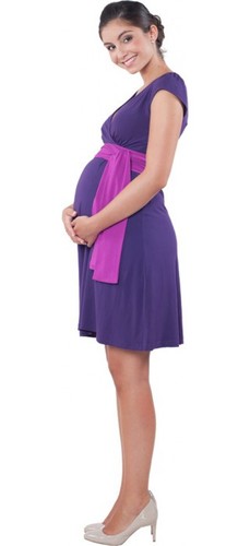 těhotenské šaty Annie purple
