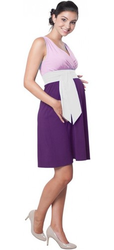 těhotenské šaty Madeline purple