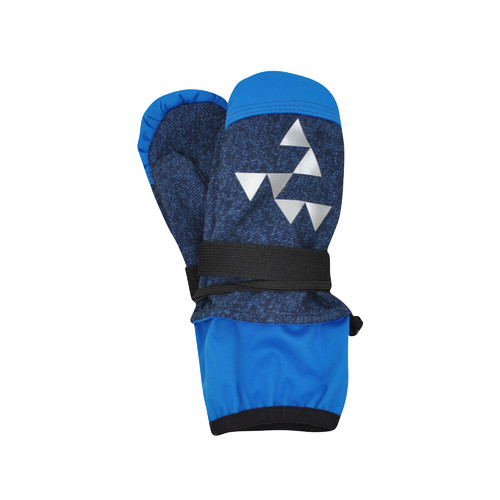 modré softshellové rukavice