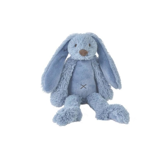 sytě modrý plyšový králíček Richie 38cm