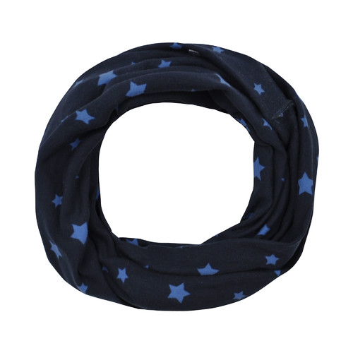 tmavě modrý bavlněný nákrčník s hvězdičkami