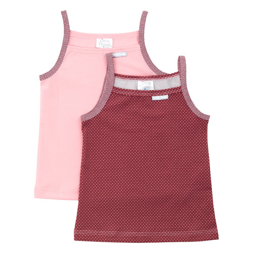 dvojbalení holčičích košilek růžová/fialková
