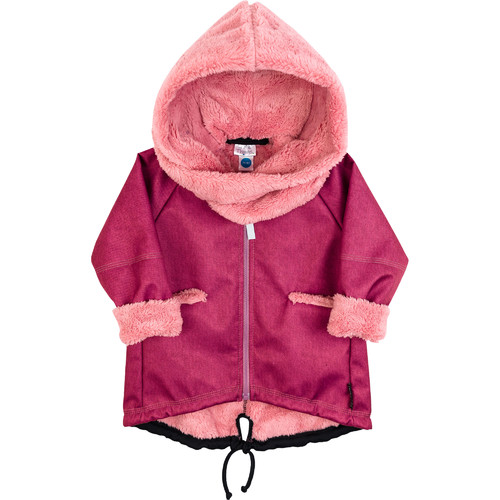 tmavě růžový softshellový kabátek 