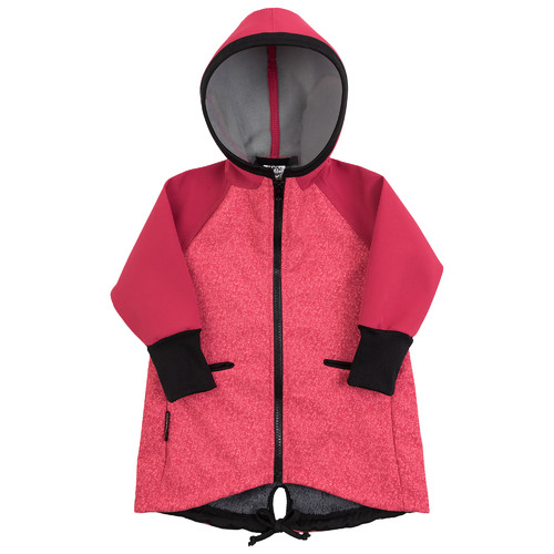růžový softshellový kabátek 