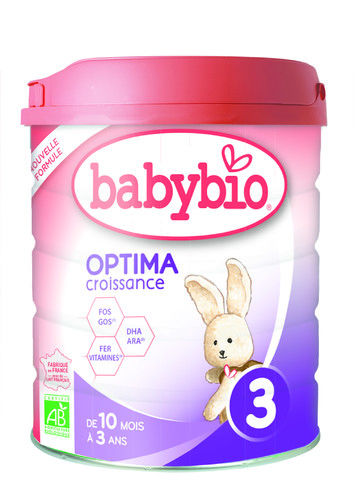 Babybio mléko Optima 3 Croissance od 10. měsíce 800g