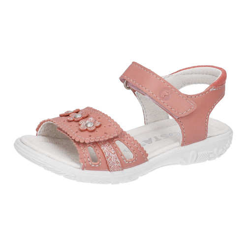 korálově růžové kožené sandálky Ricosta Marisol
