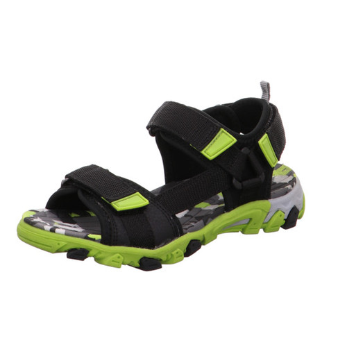 černo-zelené sandály Superfit
