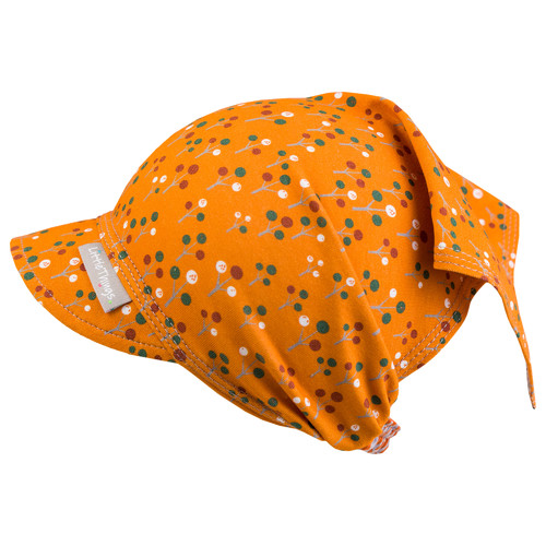 oranžový bavlněný šátek s potiskem