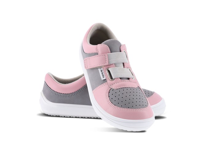 Dětské barefootové boty Be Lenka - Fluid Pink & Grey